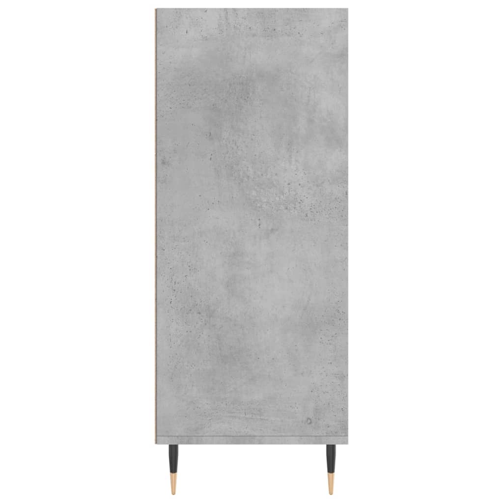 Hoge kast 57x35x90 cm bewerkt hout betongrijs is nu te koop bij PeponiXL, paradijselijk wonen!