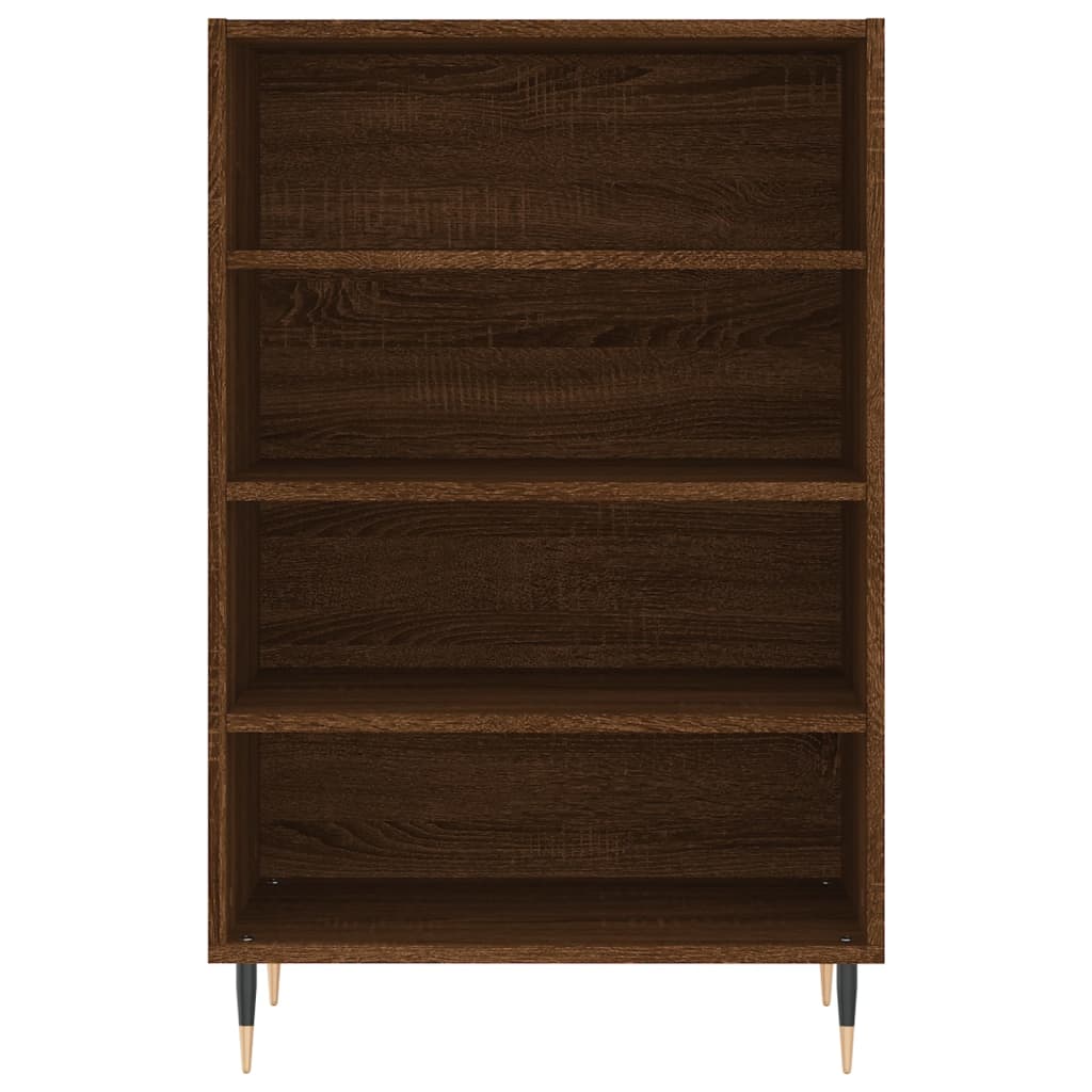 Hoge kast 57x35x90 cm bewerkt hout bruin eikenkleur is nu te koop bij PeponiXL, paradijselijk wonen!