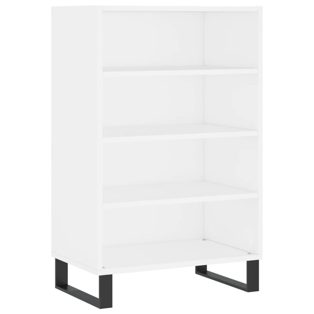 Hoge kast 57x35x90 cm bewerkt hout wit is nu te koop bij PeponiXL, paradijselijk wonen!
