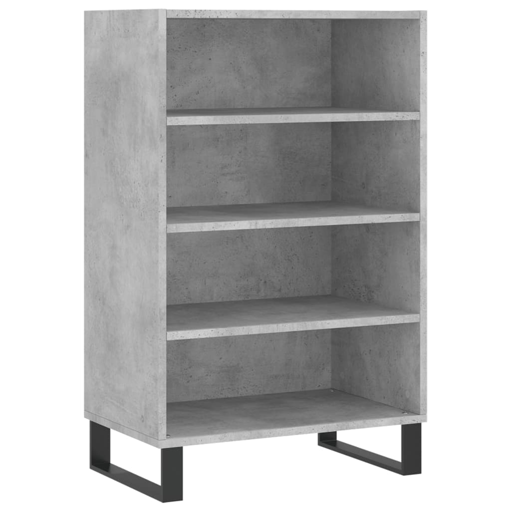 Hoge kast 57x35x90 cm bewerkt hout betongrijs is nu te koop bij PeponiXL, paradijselijk wonen!