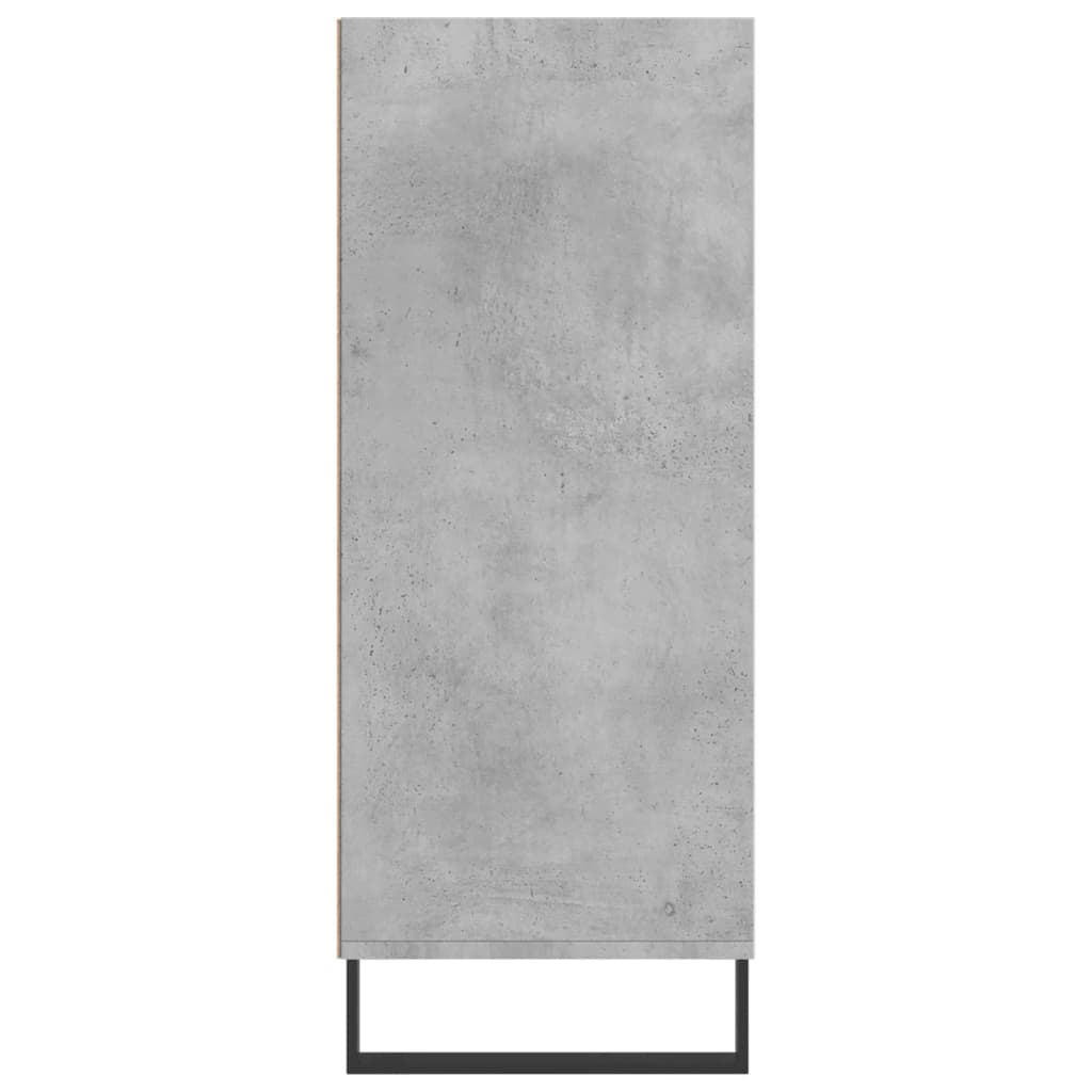 Hoge kast 57x35x90 cm bewerkt hout betongrijs is nu te koop bij PeponiXL, paradijselijk wonen!