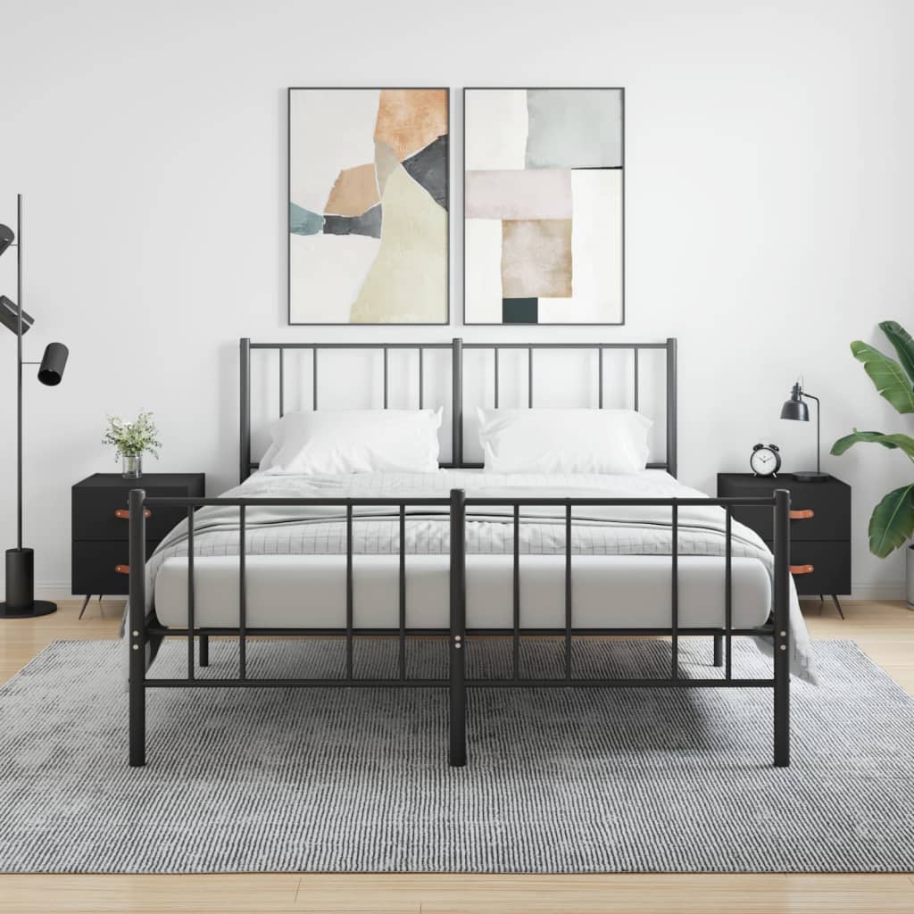 Nachtkastjes 2 st 40x35x47,5 cm bewerkt hout zwart is nu te koop bij PeponiXL, paradijselijk wonen!