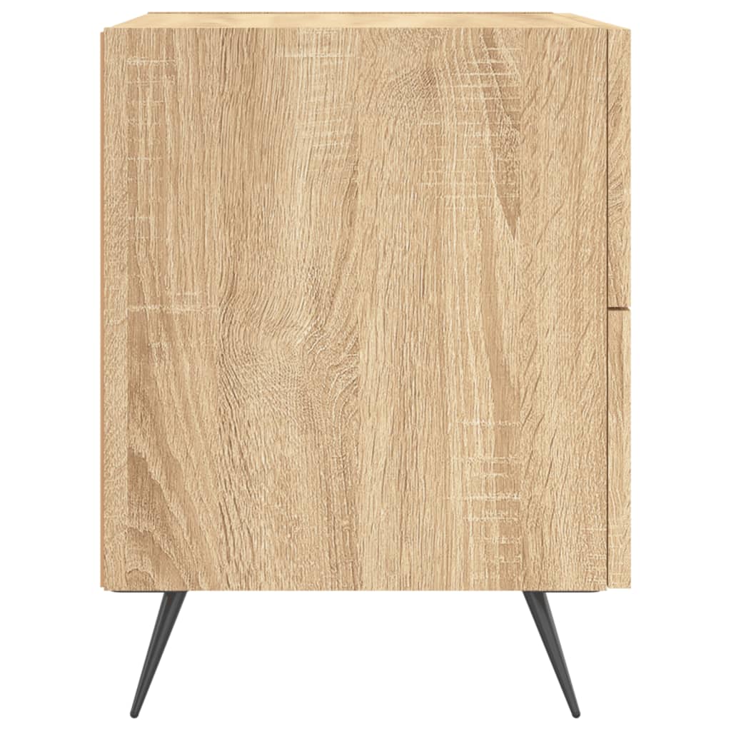 Nachtkastjes 2 st 40x35x47,5 cm bewerkt hout sonoma eikenkleur is nu te koop bij PeponiXL, paradijselijk wonen!