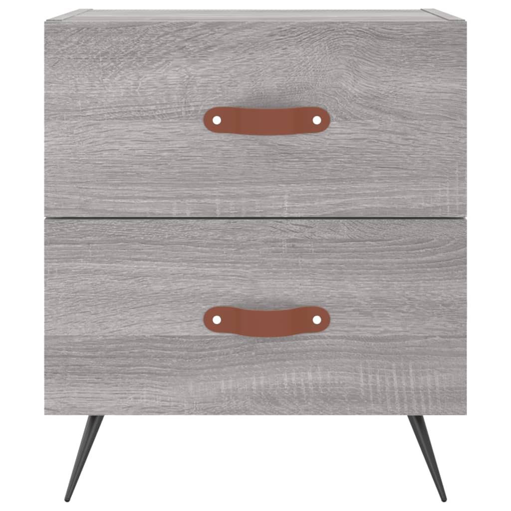 Nachtkastjes 2 st 40x35x47,5 cm bewerkt hout grijs sonoma eiken is nu te koop bij PeponiXL, paradijselijk wonen!