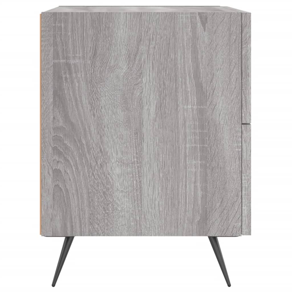 Nachtkastjes 2 st 40x35x47,5 cm bewerkt hout grijs sonoma eiken is nu te koop bij PeponiXL, paradijselijk wonen!