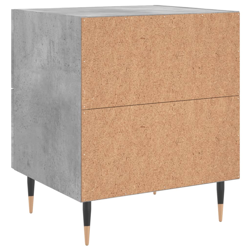 Nachtkastjes 2 st 40x35x47,5 cm bewerkt hout betongrijs is nu te koop bij PeponiXL, paradijselijk wonen!
