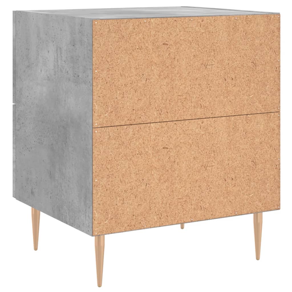 Nachtkastjes 2 st 40x35x47,5 cm bewerkt hout betongrijs is nu te koop bij PeponiXL, paradijselijk wonen!