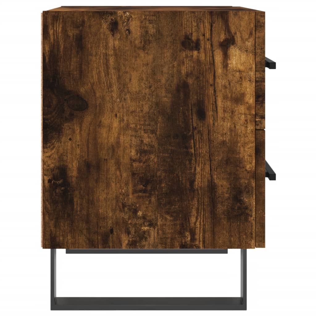 Nachtkastjes 2 st 40x35x47,5 cm bewerkt hout gerookt eikenkleur is nu te koop bij PeponiXL, paradijselijk wonen!