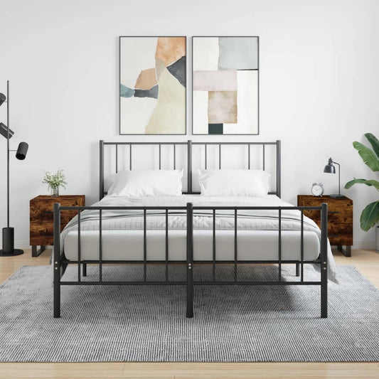 Nachtkastjes 2 st 40x35x47,5 cm bewerkt hout gerookt eikenkleur is nu te koop bij PeponiXL, paradijselijk wonen!