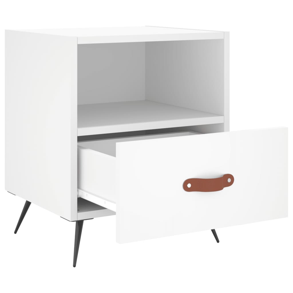 Nachtkastjes 2 st 40x35x47,5 cm bewerkt hout wit is nu te koop bij PeponiXL, paradijselijk wonen!