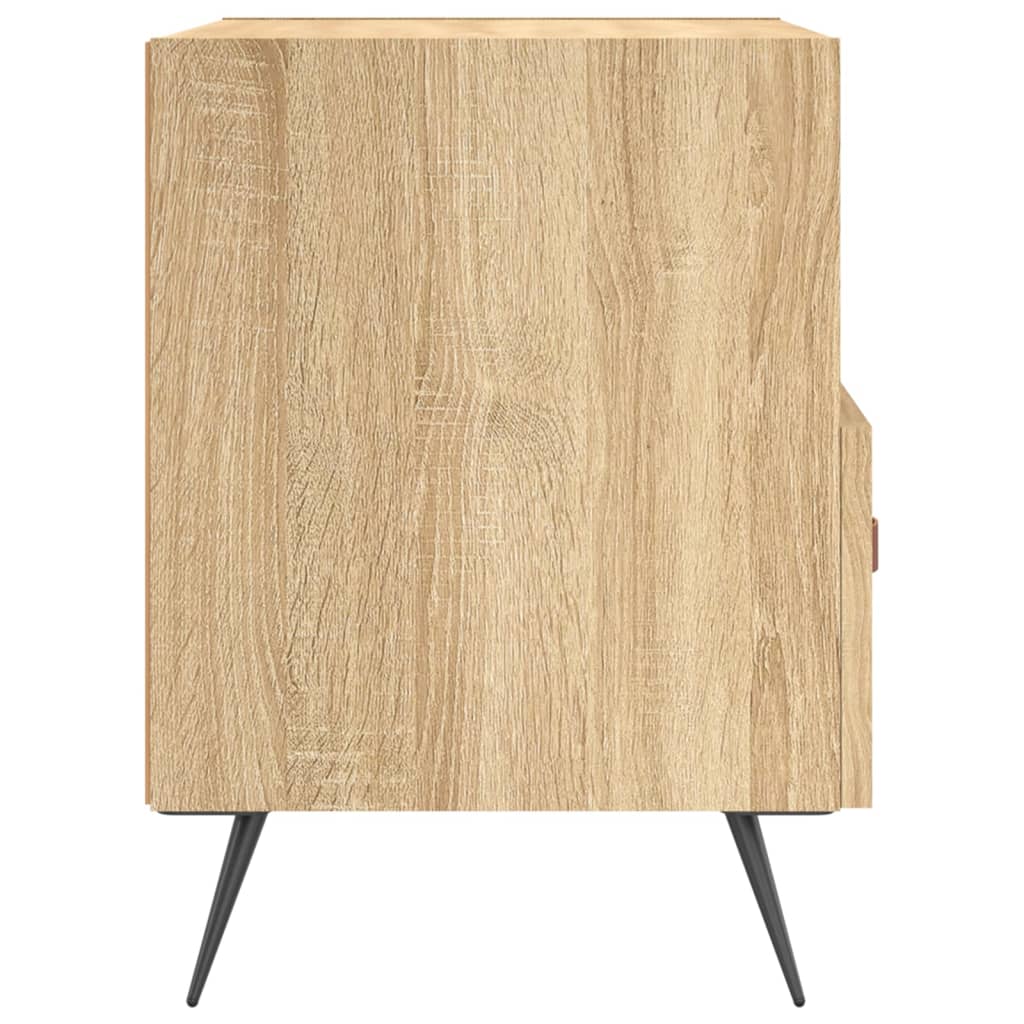 Nachtkastjes 2 st 40x35x47,5 cm bewerkt hout sonoma eikenkleur is nu te koop bij PeponiXL, paradijselijk wonen!