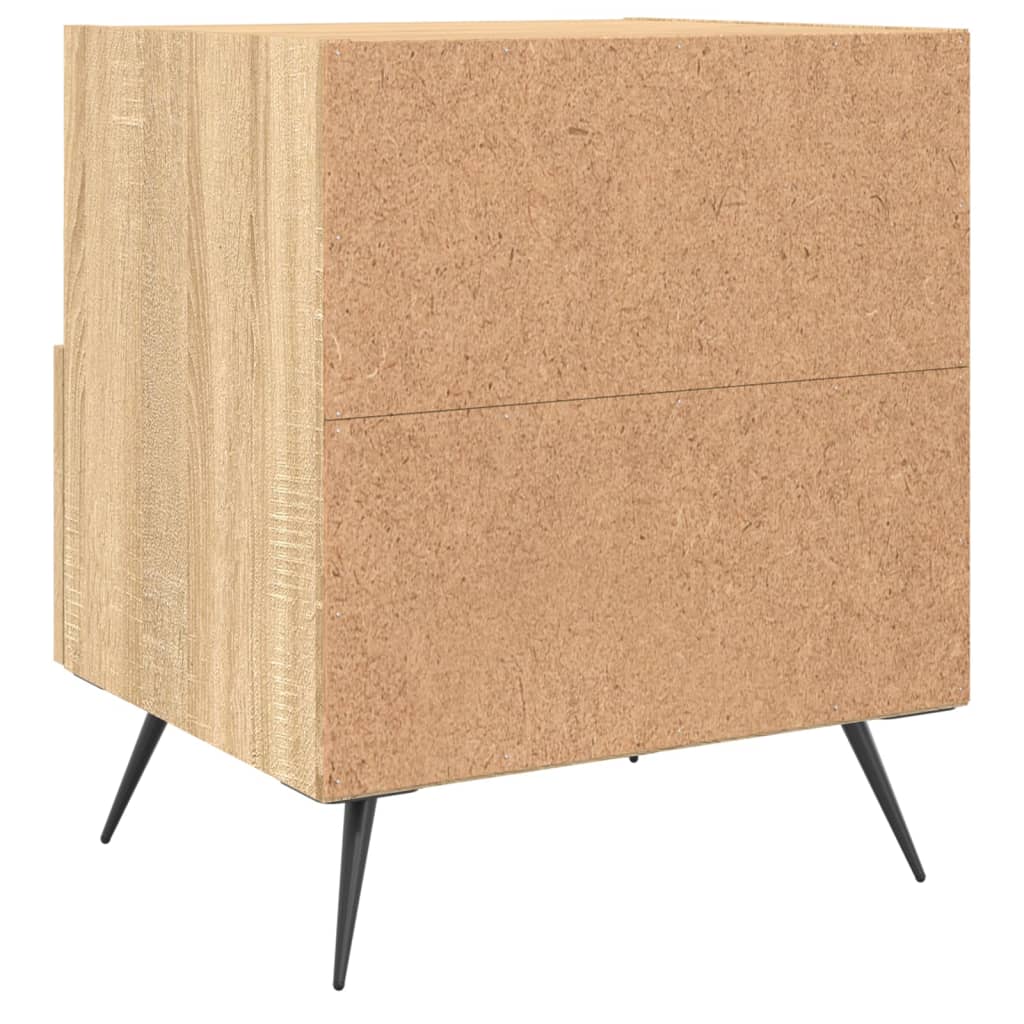 Nachtkastjes 2 st 40x35x47,5 cm bewerkt hout sonoma eikenkleur is nu te koop bij PeponiXL, paradijselijk wonen!