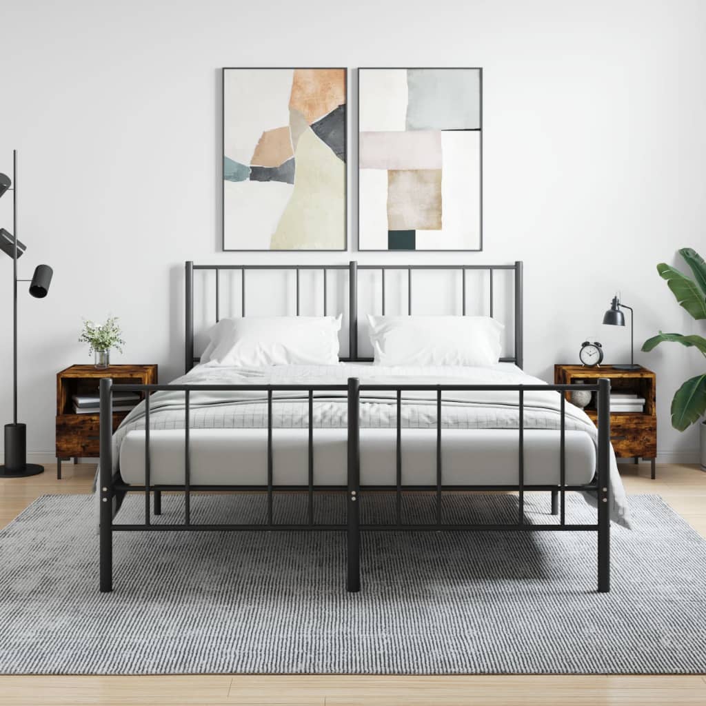 Nachtkastjes 2 st 40x35x47,5 cm bewerkt hout gerookt eikenkleur is nu te koop bij PeponiXL, paradijselijk wonen!