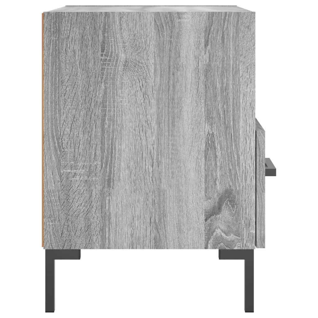 Nachtkastjes 2 st 40x35x47,5 cm bewerkt hout grijs sonoma eiken is nu te koop bij PeponiXL, paradijselijk wonen!