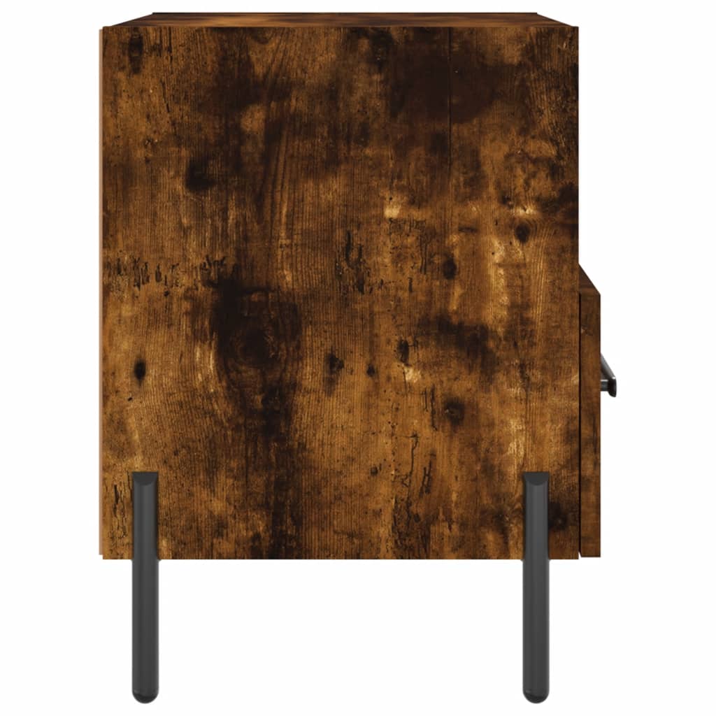 Nachtkastjes 2 st 40x35x47,5 cm bewerkt hout gerookt eikenkleur is nu te koop bij PeponiXL, paradijselijk wonen!