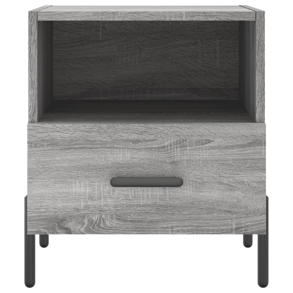 Nachtkastjes 2 st 40x35x47,5 cm bewerkt hout grijs sonoma eiken is nu te koop bij PeponiXL, paradijselijk wonen!