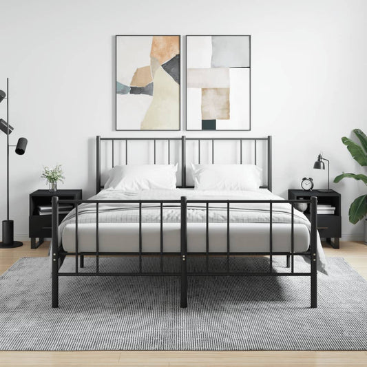 Nachtkastjes 2 st 40x35x47,5 cm bewerkt hout zwart is nu te koop bij PeponiXL, paradijselijk wonen!