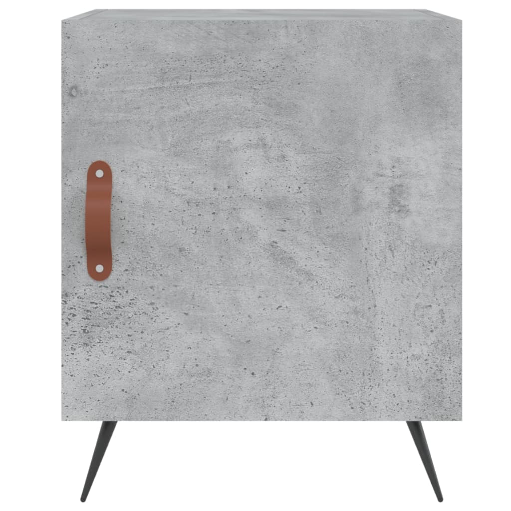 Nachtkastjes 2 st 40x40x50 cm bewerkt hout betongrijs is nu te koop bij PeponiXL, paradijselijk wonen!