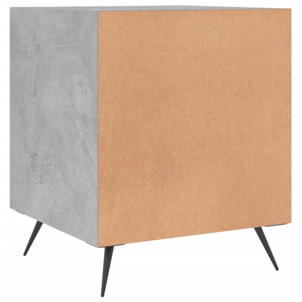 Nachtkastjes 2 st 40x40x50 cm bewerkt hout betongrijs is nu te koop bij PeponiXL, paradijselijk wonen!