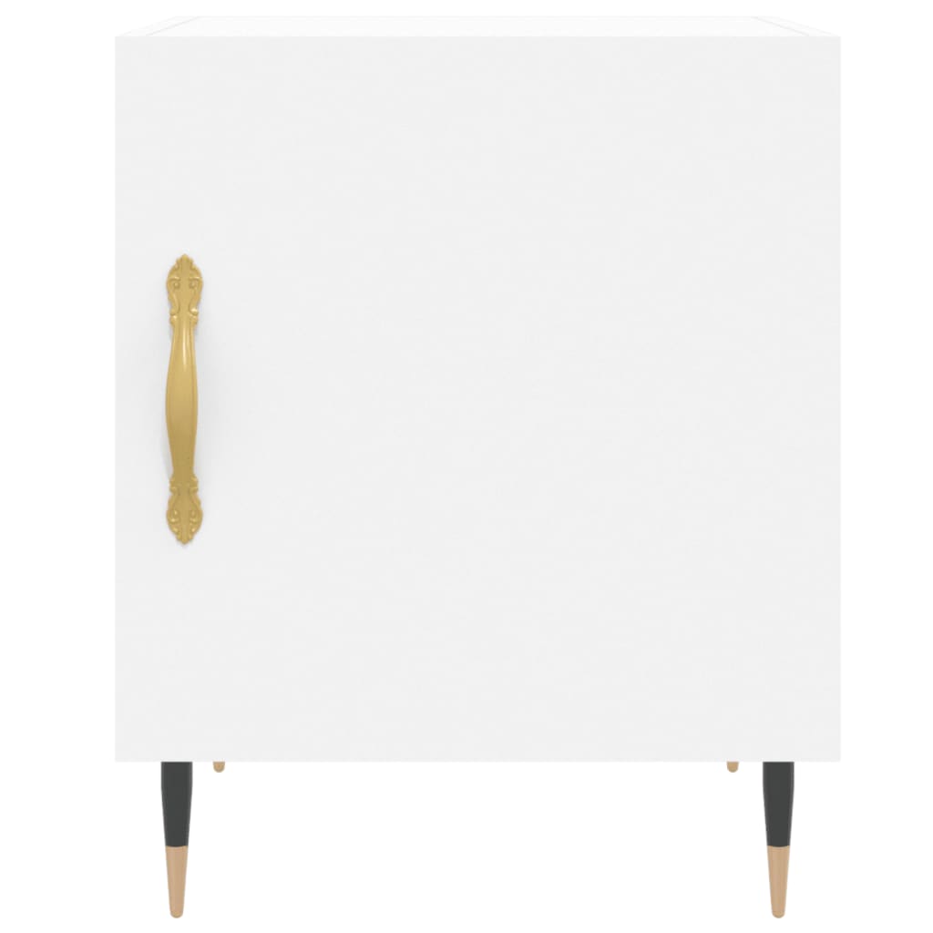 Nachtkastjes 2 st 40x40x50 cm bewerkt hout wit is nu te koop bij PeponiXL, paradijselijk wonen!