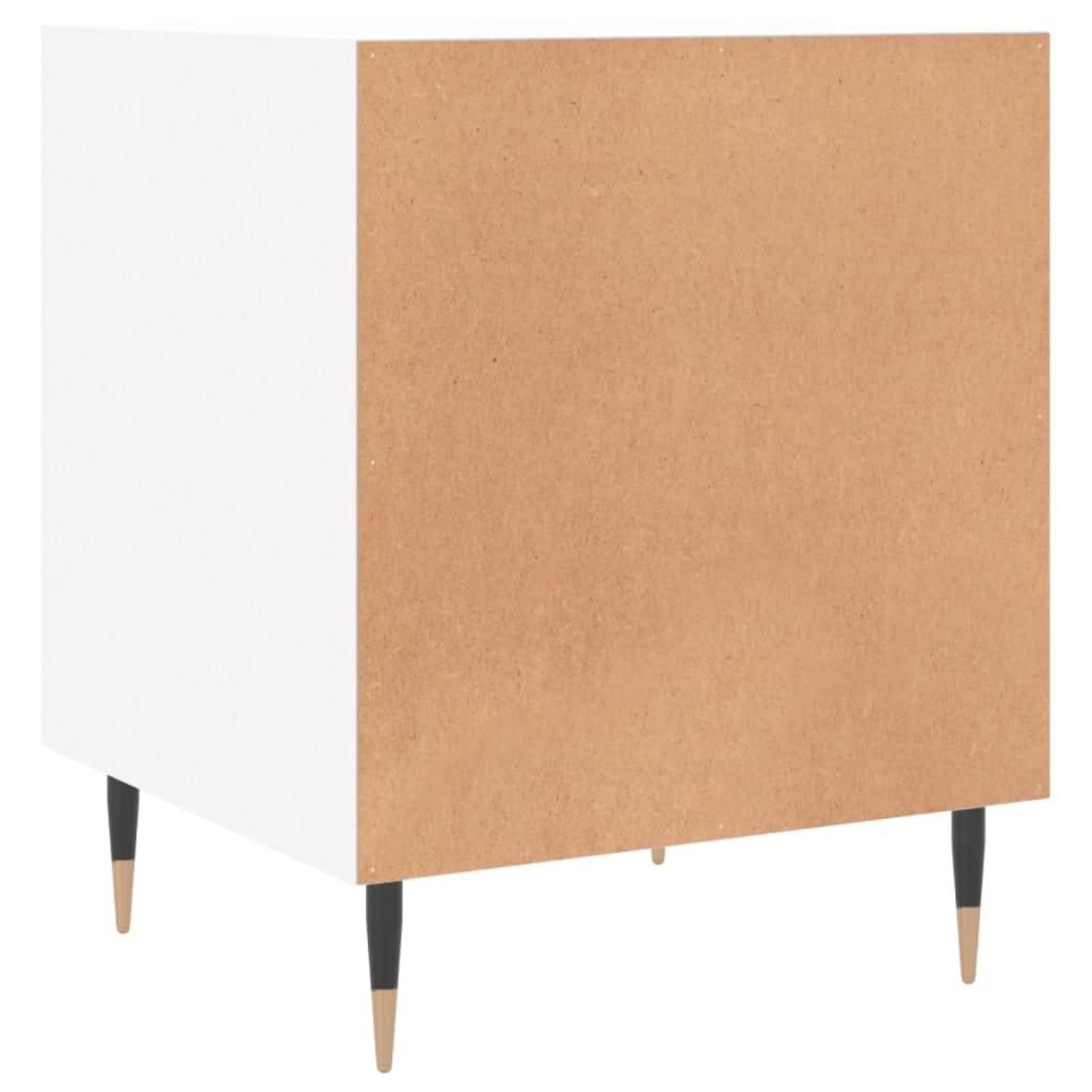 Nachtkastjes 2 st 40x40x50 cm bewerkt hout wit is nu te koop bij PeponiXL, paradijselijk wonen!