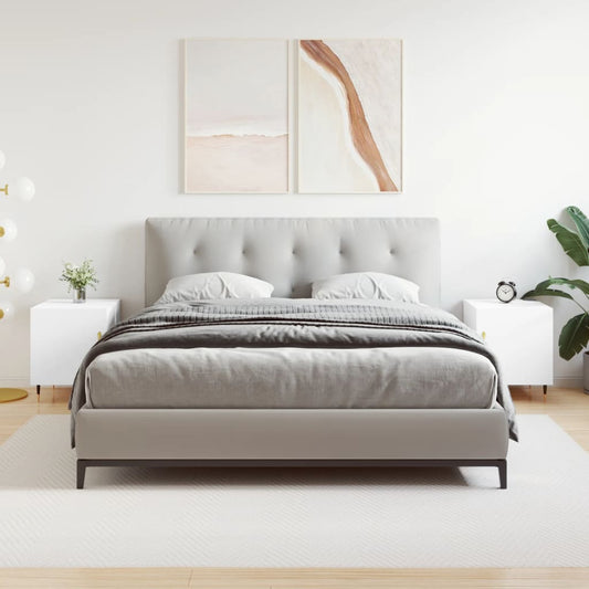 Nachtkastjes 2 st 40x40x50 cm bewerkt hout wit is nu te koop bij PeponiXL, paradijselijk wonen!