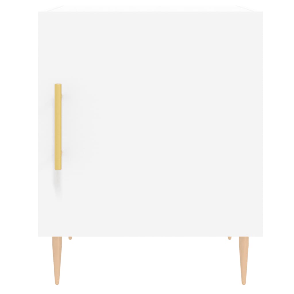 Nachtkastjes 2 st 40x40x50 cm bewerkt hout wit is nu te koop bij PeponiXL, paradijselijk wonen!