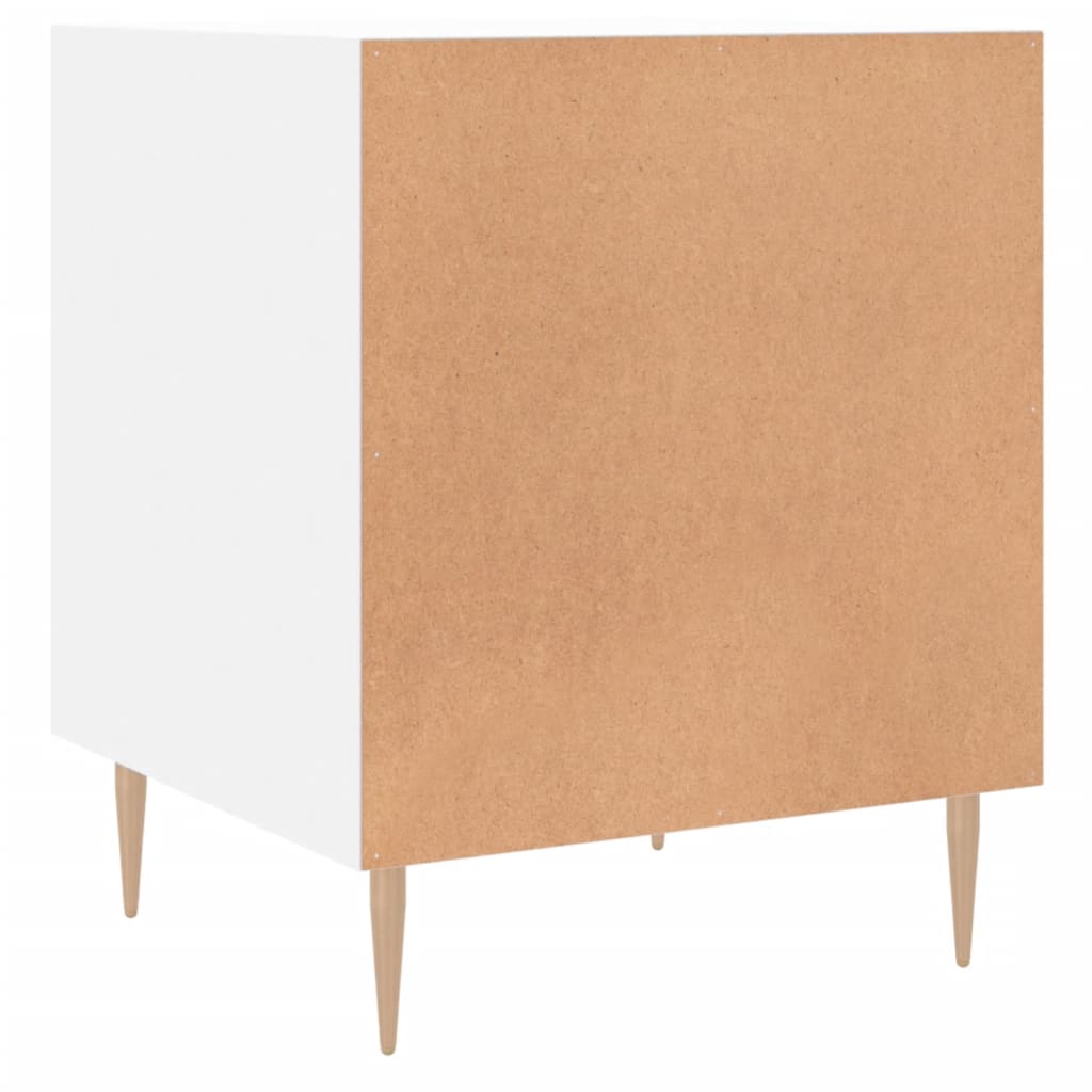 Nachtkastjes 2 st 40x40x50 cm bewerkt hout wit is nu te koop bij PeponiXL, paradijselijk wonen!