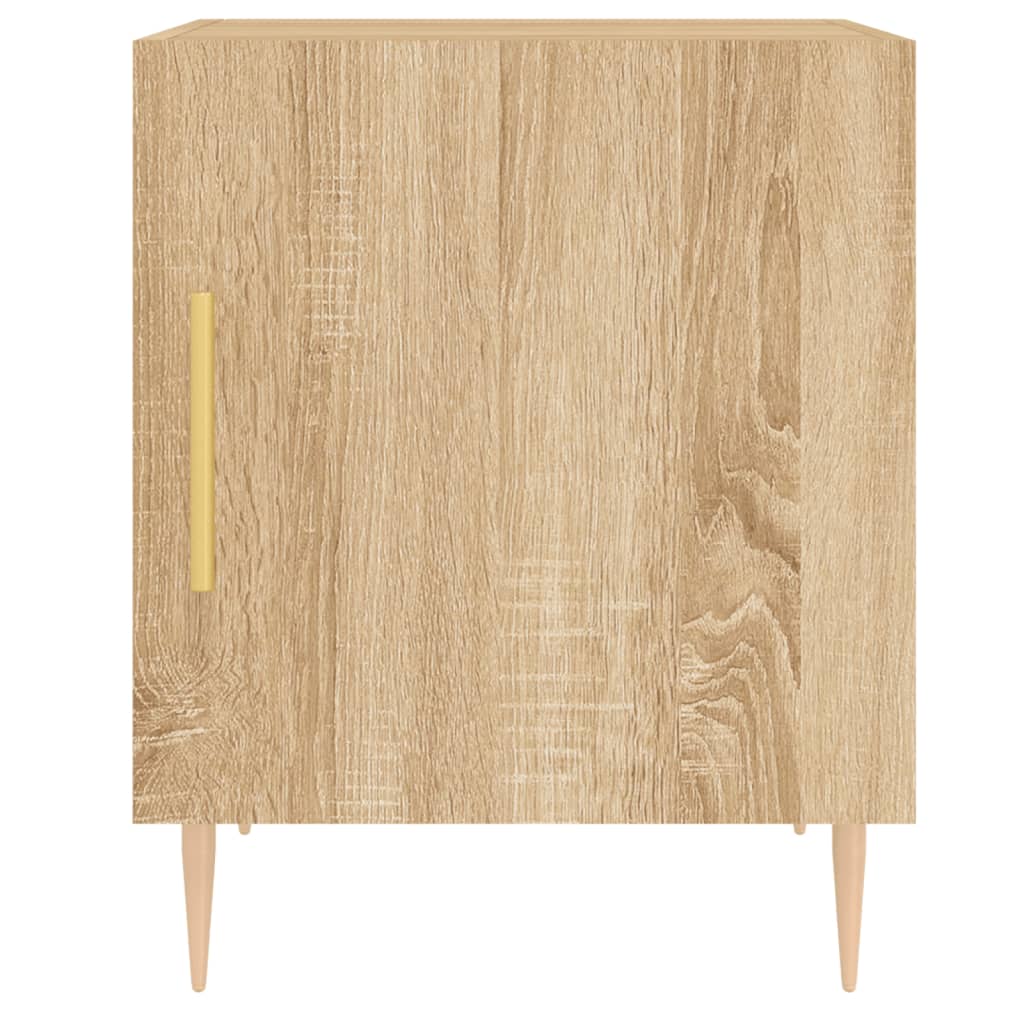 Nachtkastjes 2 st 40x40x50 cm bewerkt hout sonoma eikenkleurig is nu te koop bij PeponiXL, paradijselijk wonen!