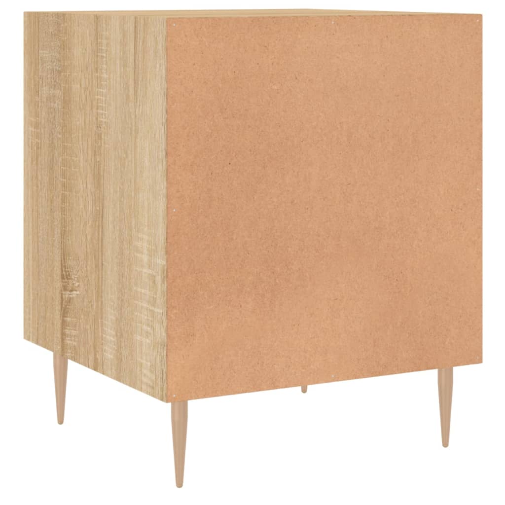 Nachtkastjes 2 st 40x40x50 cm bewerkt hout sonoma eikenkleurig is nu te koop bij PeponiXL, paradijselijk wonen!