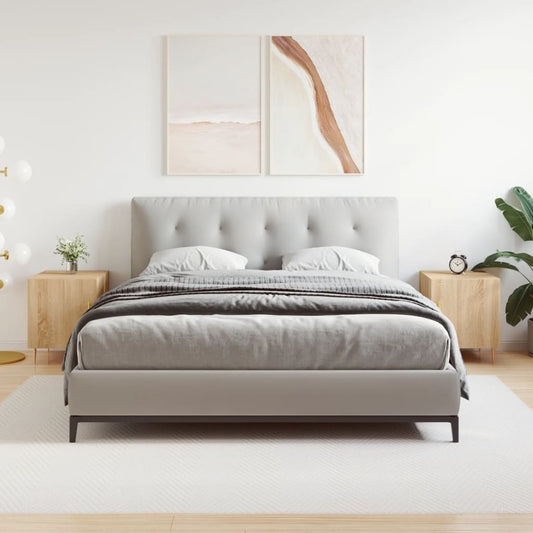 Nachtkastjes 2 st 40x40x50 cm bewerkt hout sonoma eikenkleurig is nu te koop bij PeponiXL, paradijselijk wonen!