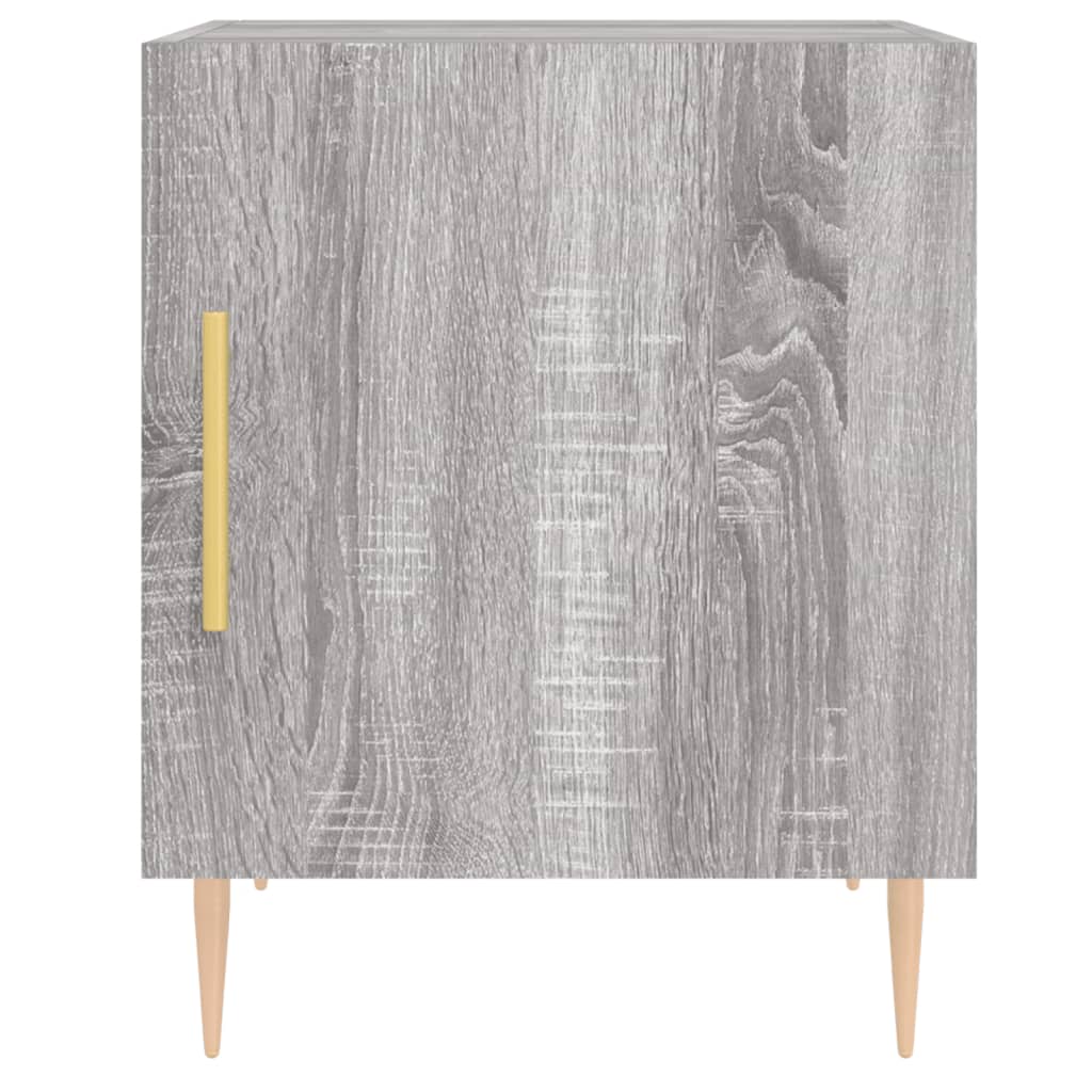 Nachtkastjes 2 st 40x40x50 cm bewerkt hout grijs sonoma eiken is nu te koop bij PeponiXL, paradijselijk wonen!