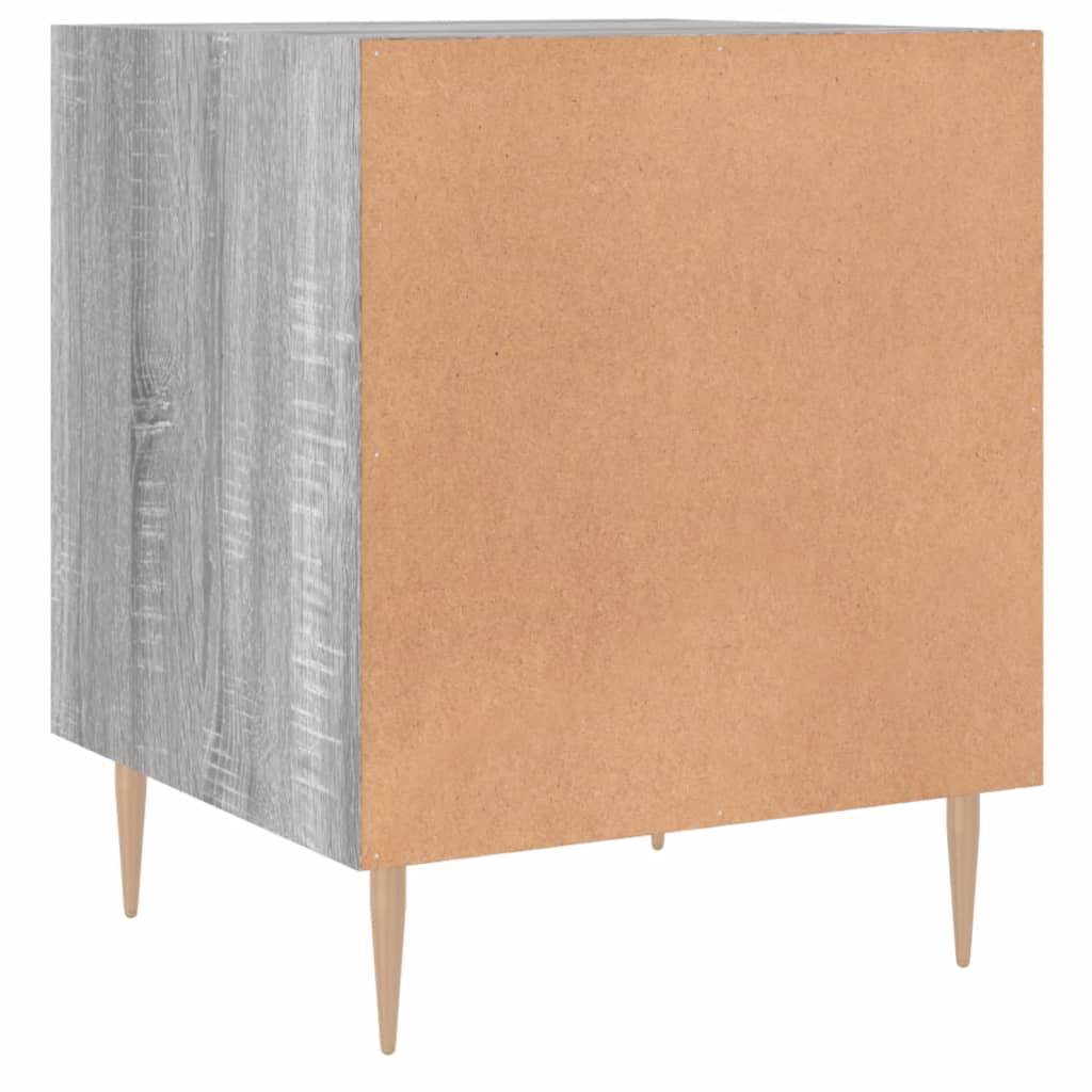 Nachtkastjes 2 st 40x40x50 cm bewerkt hout grijs sonoma eiken is nu te koop bij PeponiXL, paradijselijk wonen!