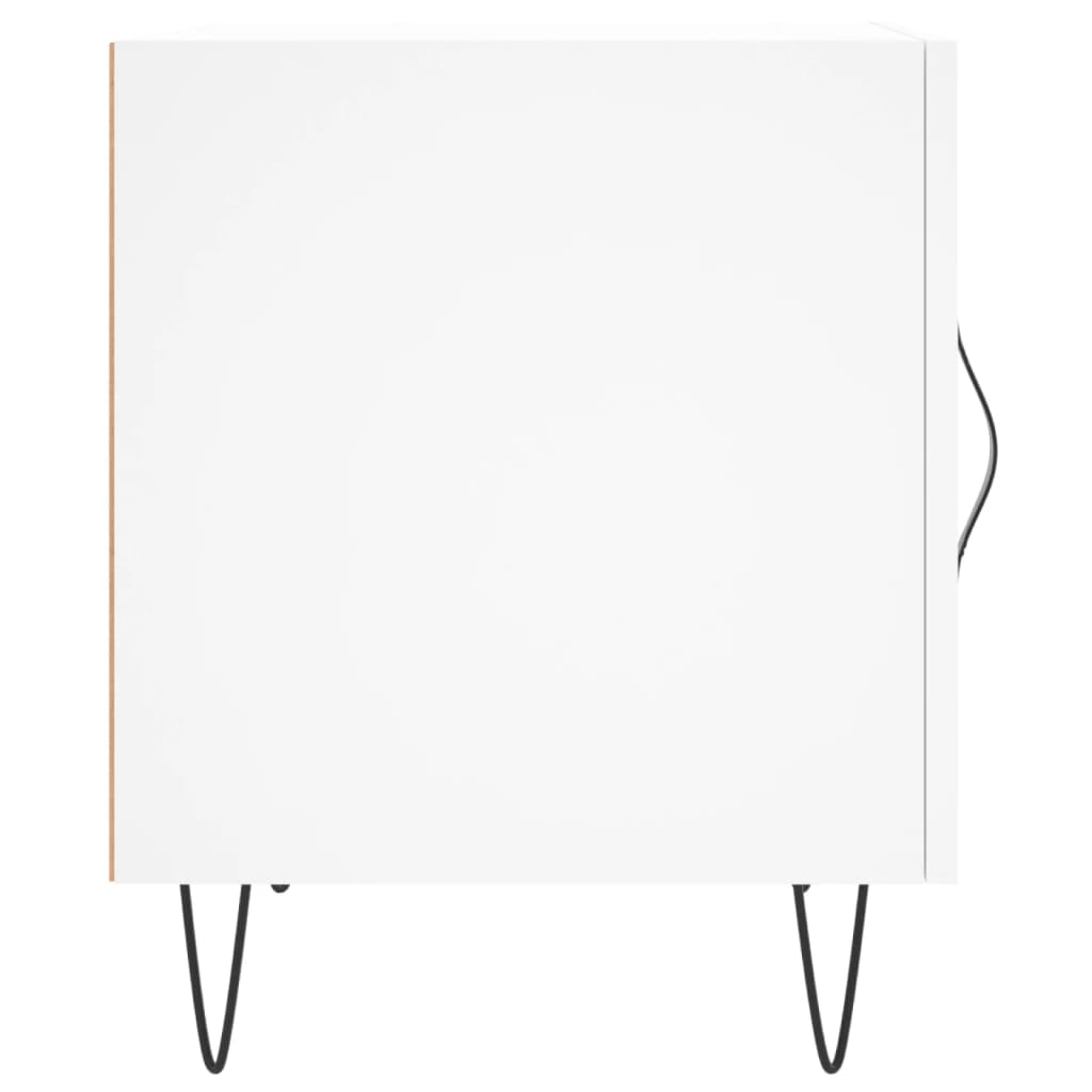 Nachtkastjes 2 st 40x40x50 cm bewerkt hout wit is nu te koop bij PeponiXL, paradijselijk wonen!