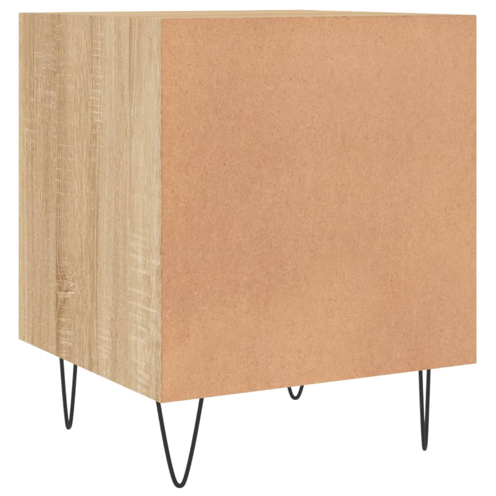 Nachtkastjes 2 st 40x40x50 cm bewerkt hout sonoma eikenkleurig is nu te koop bij PeponiXL, paradijselijk wonen!