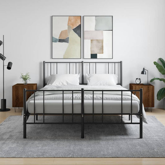 Nachtkastjes 2 st 40x40x50 cm bewerkt hout bruin eikenkleur is nu te koop bij PeponiXL, paradijselijk wonen!