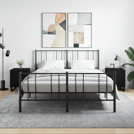 Nachtkastjes 2 st 40x40x50 cm bewerkt hout zwart is nu te koop bij PeponiXL, paradijselijk wonen!