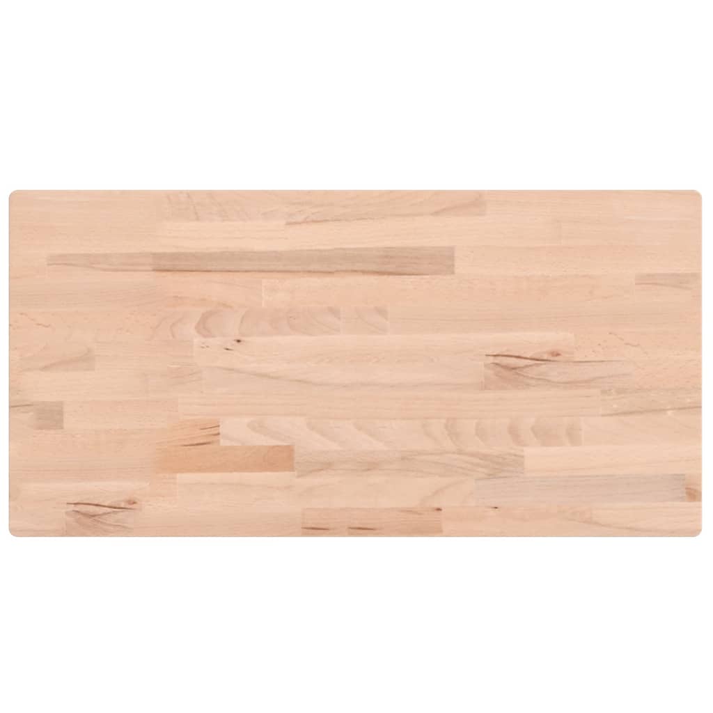 Tafelblad rechthoekig 100x50x1,5 cm massief beukenhout is nu te koop bij PeponiXL, paradijselijk wonen!