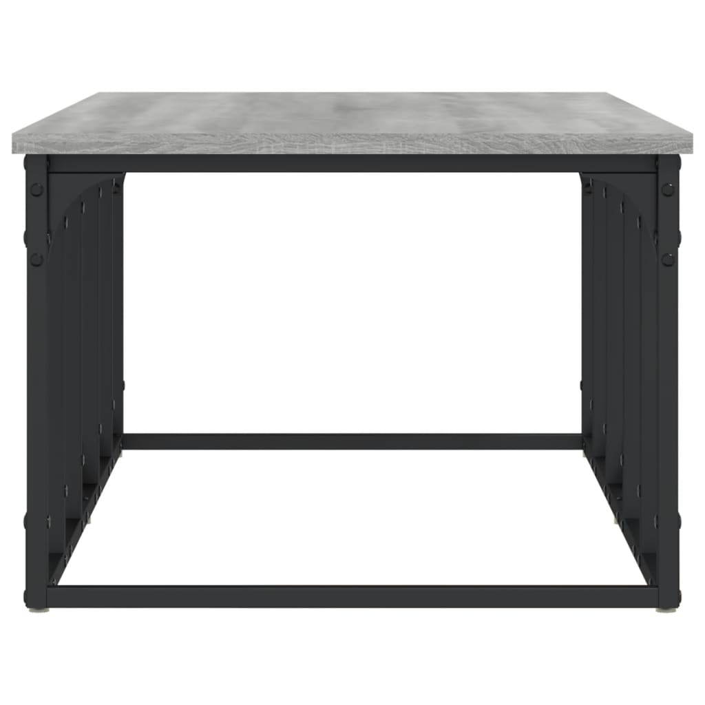Salontafel 100x50x35,5 cm bewerkt hout grijs sonoma eikenkleur is nu te koop bij PeponiXL, paradijselijk wonen!