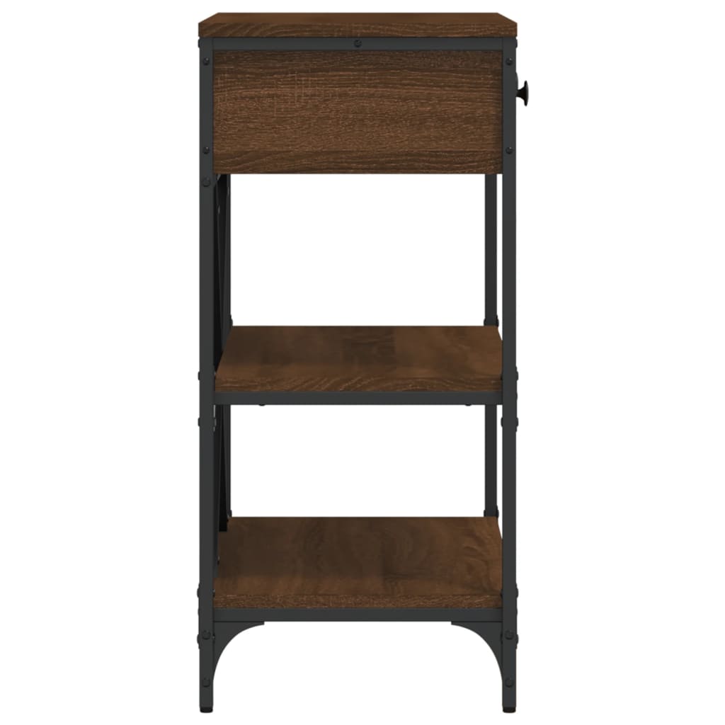 Wandtafel 75x34,5x75 cm bewerkt hout bruin eikenkleur is nu te koop bij PeponiXL, paradijselijk wonen!