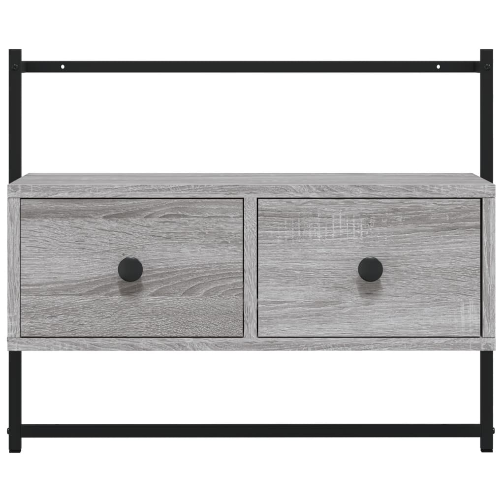 Tv-meubel wandgemonteerd 60,5x30x51 cm hout grijs sonoma eiken is nu te koop bij PeponiXL, paradijselijk wonen!
