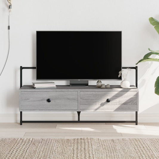 Tv-meubel wandgemonteerd 100,5x30x51 cm hout grijs sonoma eiken is nu te koop bij PeponiXL, paradijselijk wonen!