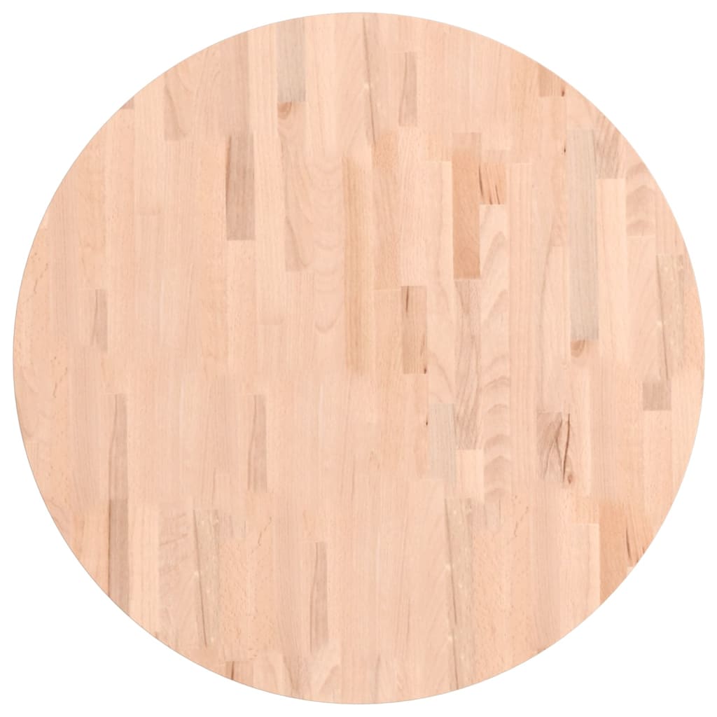 Tafelblad rond Ø80x2,5 cm massief beukenhout is nu te koop bij PeponiXL, paradijselijk wonen!