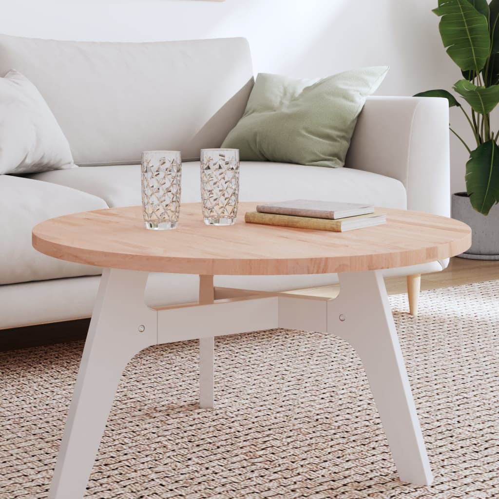 Tafelblad rond Ø80x2,5 cm massief beukenhout is nu te koop bij PeponiXL, paradijselijk wonen!