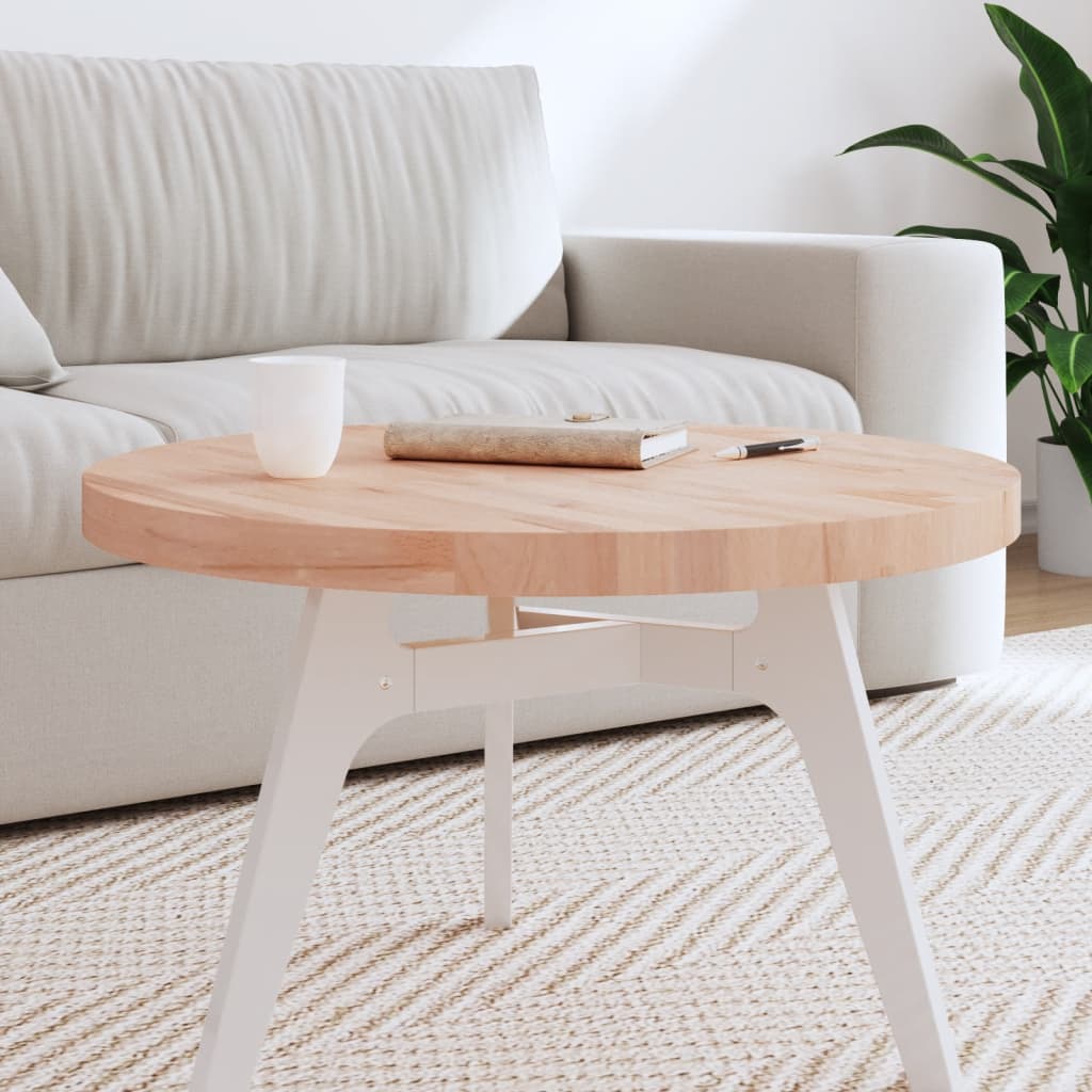 Tafelblad rond Ø70x4 cm massief beukenhout is nu te koop bij PeponiXL, paradijselijk wonen!