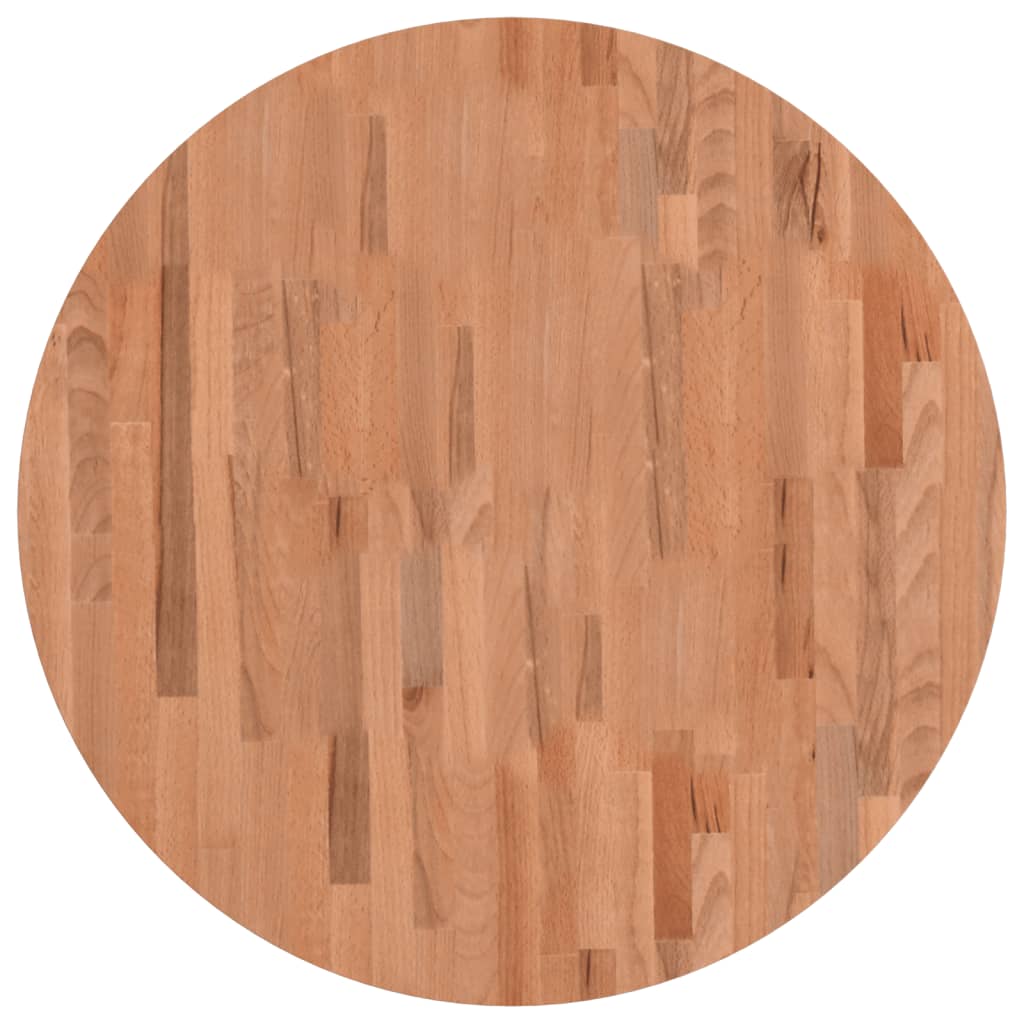 Tafelblad rond Ø80x1,5 cm massief beukenhout is nu te koop bij PeponiXL, paradijselijk wonen!