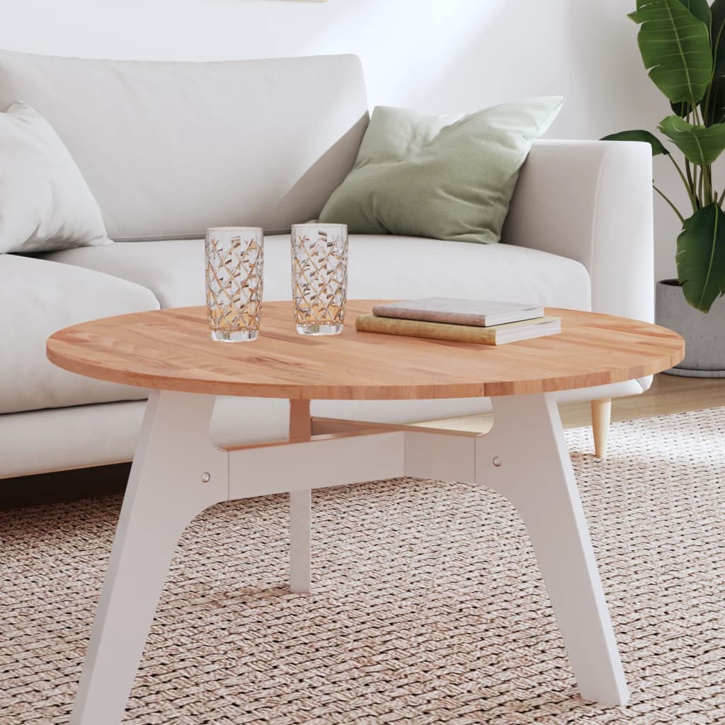 Tafelblad rond Ø80x1,5 cm massief beukenhout is nu te koop bij PeponiXL, paradijselijk wonen!