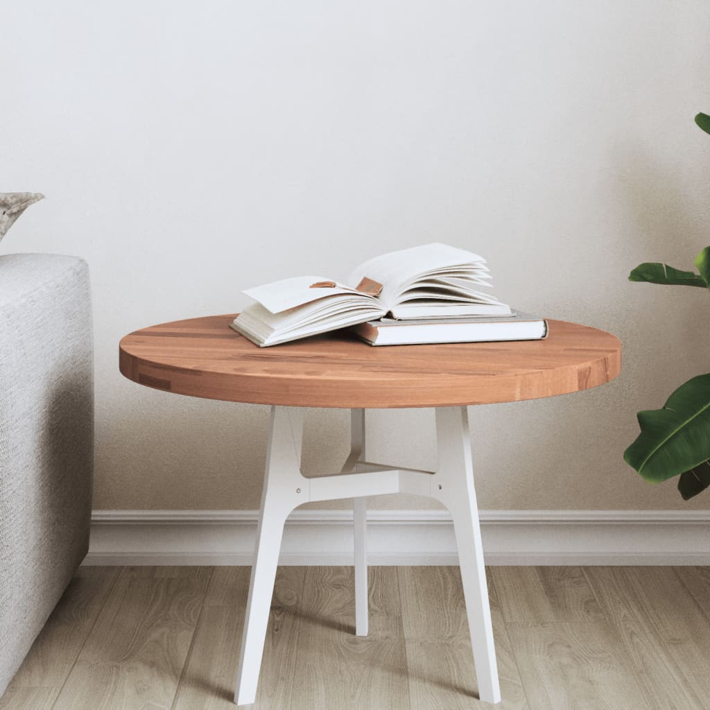 Tafelblad rond Ø50x2,5 cm massief beukenhout is nu te koop bij PeponiXL, paradijselijk wonen!