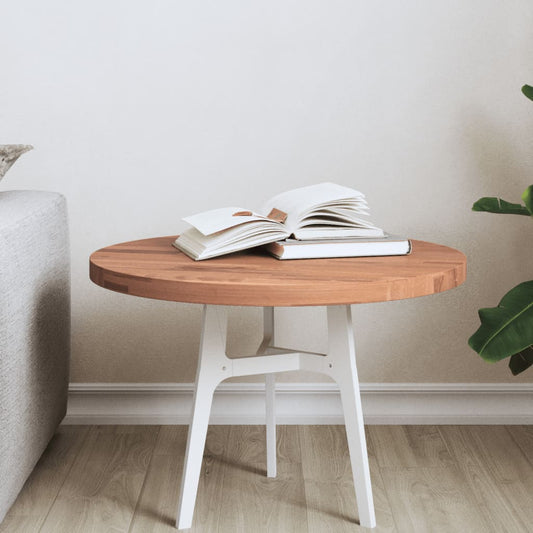 Tafelblad rond Ø50x2,5 cm massief beukenhout is nu te koop bij PeponiXL, paradijselijk wonen!