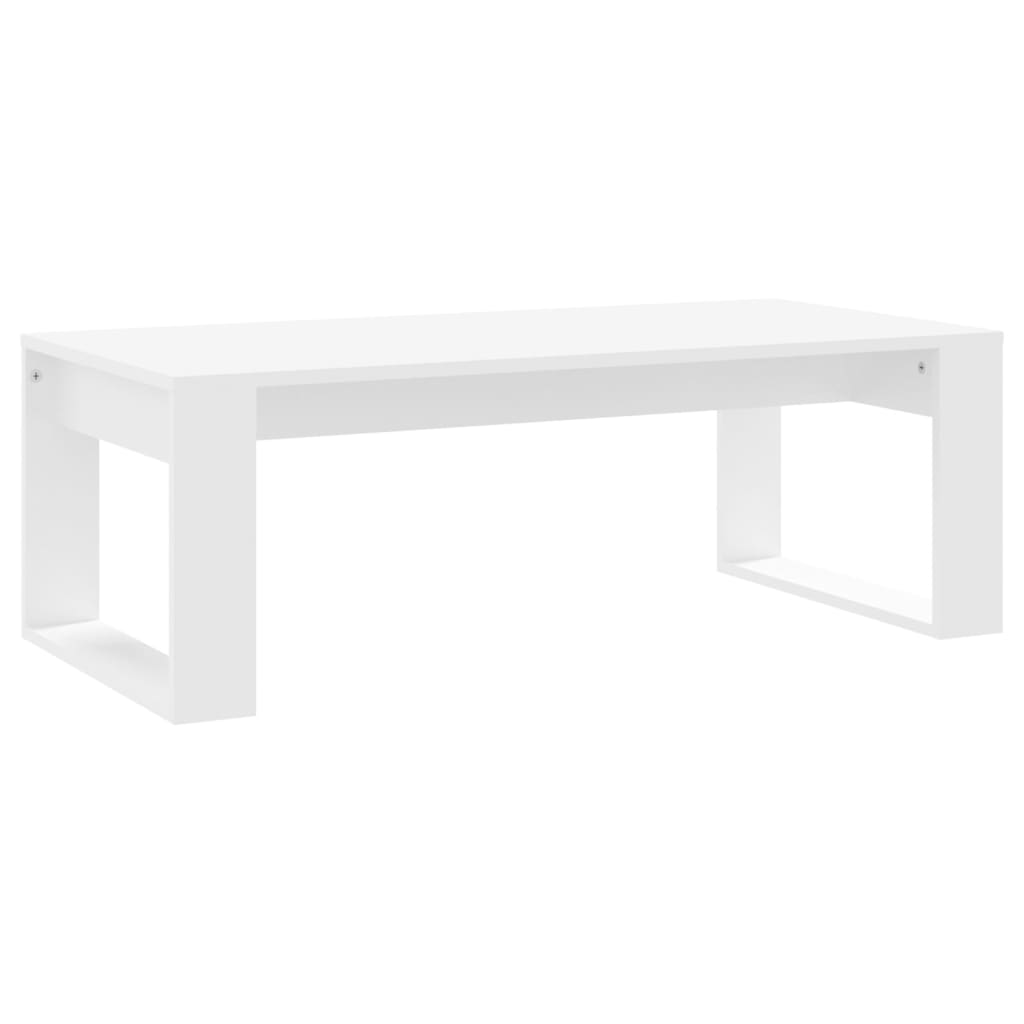 Salontafel 102x50x35 cm bewerkt hout wit is nu te koop bij PeponiXL, paradijselijk wonen!